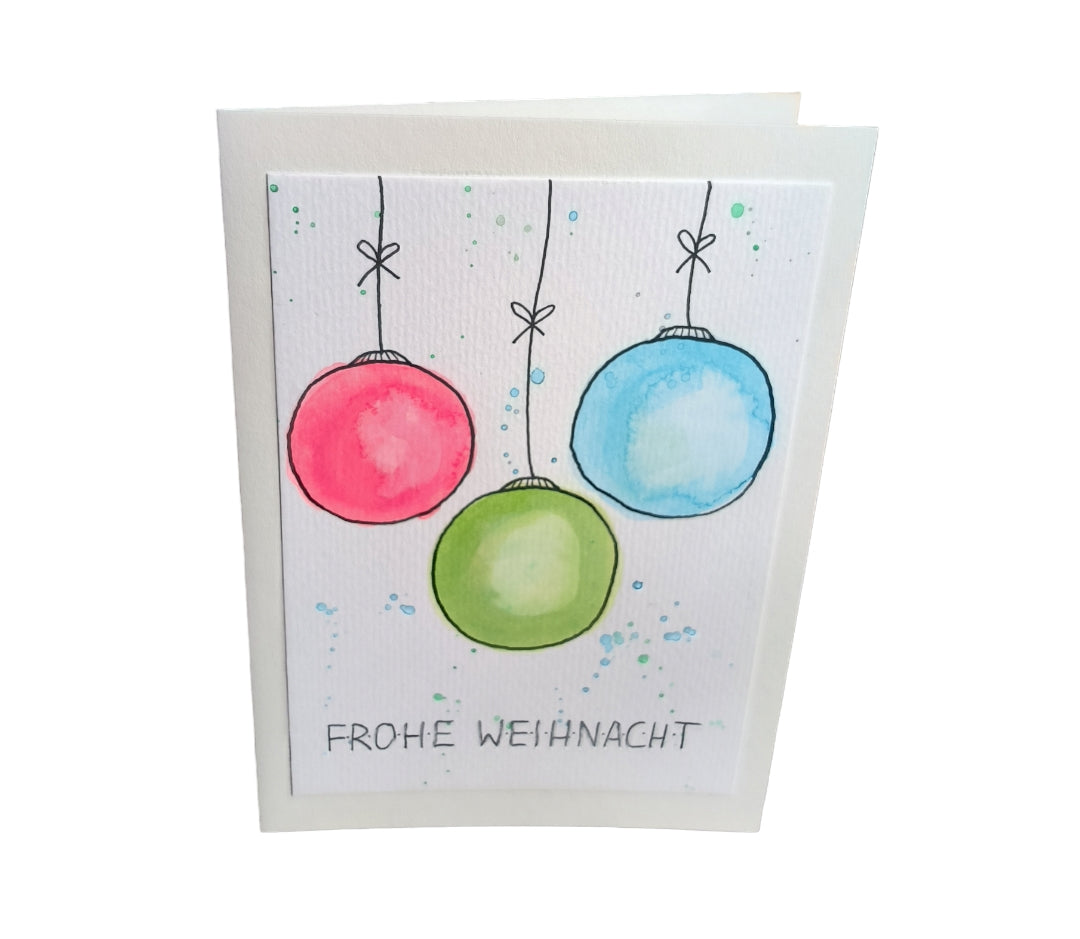 Klappkarte  "frohe Weihnachten"