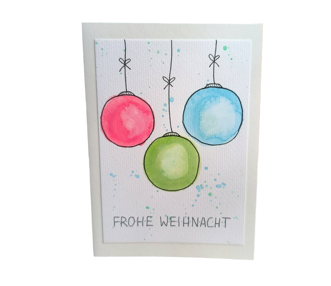 Klappkarte  "frohe Weihnachten"