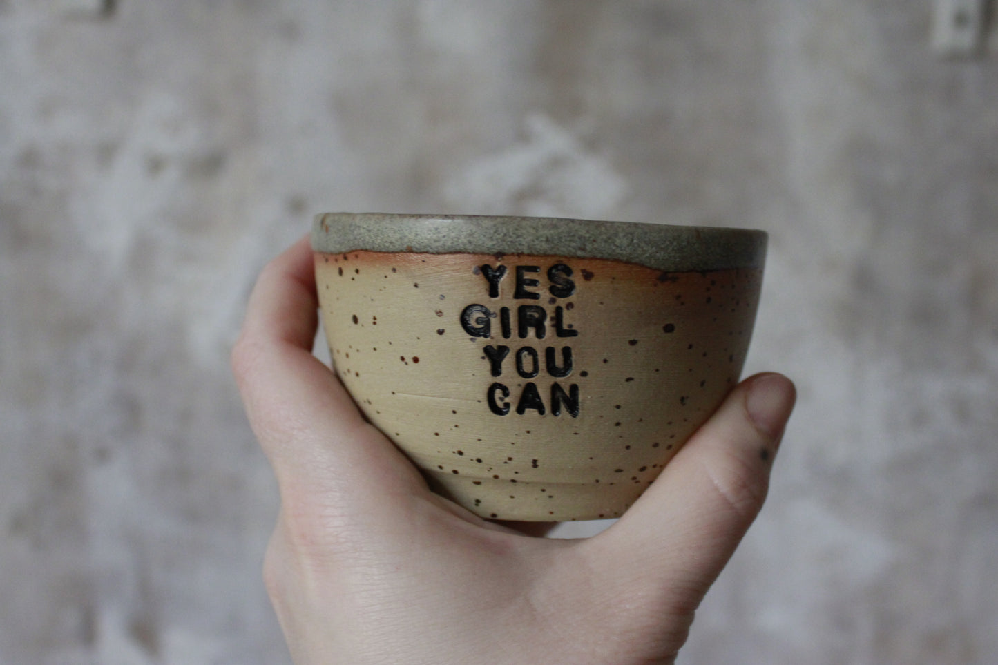 Becher "yes girl you can"